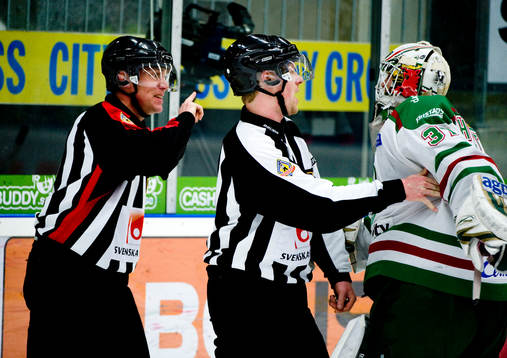 Cristopher Nihlstorp, målvakt, Rögle, protest och Morgan