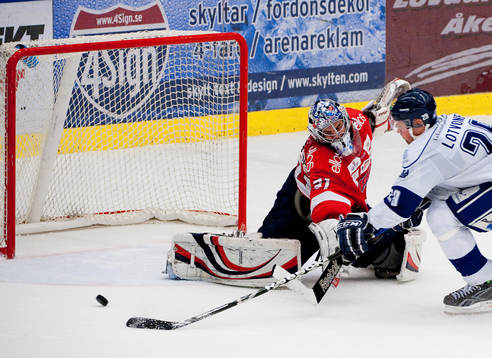 Kimmo Lotvonen, Leksand. Pontus Hansson, målvakt Borås