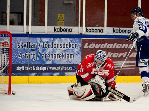 Pontus Hansson, målvakt Borås. Daniel Hermansson, Leksand