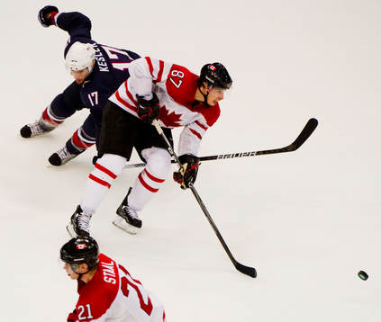 SIdney Crosby, Kanada och Ryan Kesler, USA