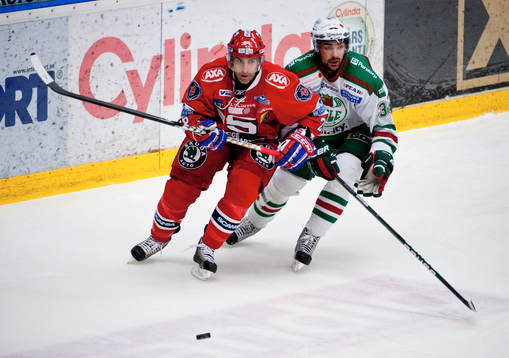 Yanick Lehoux, Södertälje, och Daniel Rahimi, Rögle