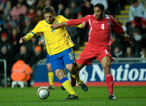 Anders Svensson, Sverige och Ashley Williams, Wales