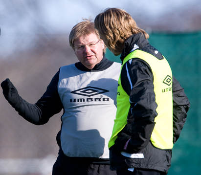 Peter Swärdh, tränare, Mjällby och Tobias Grahn