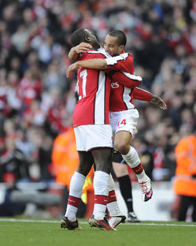 Theo Walcott, glädje, jubel