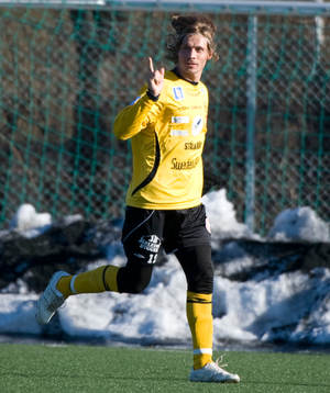Tobias Grahn, Mjällby, jubel