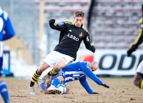 Miran Burgic, AIK och Thomas Olsson, IFK Göteborg