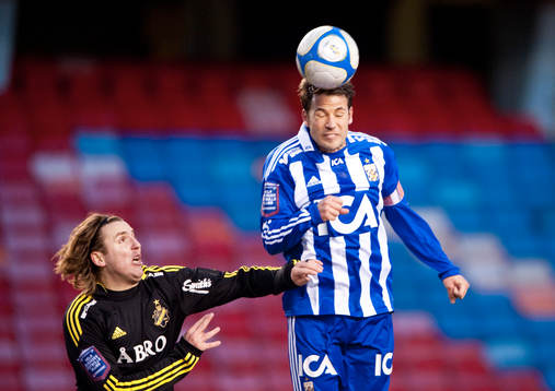 Nils-Eric Johansson, AIK och Stefan Selakovic, IFK Göteborg