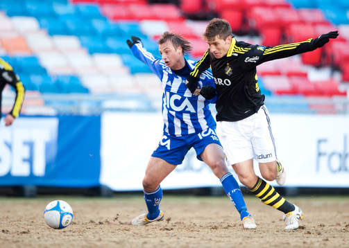 Pär Eriksson, AIK och Sebastian Eguren Ledesma, AIK