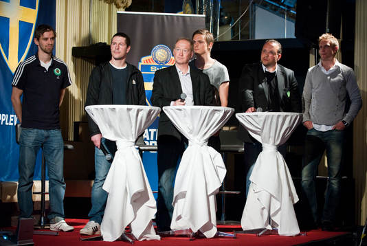 Mikael Wentzel, Thomas Lagerlöf, tränare Väsby United.