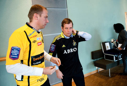 Magnus Haglund, tränare, Elfsborg och Mikael Stahre,