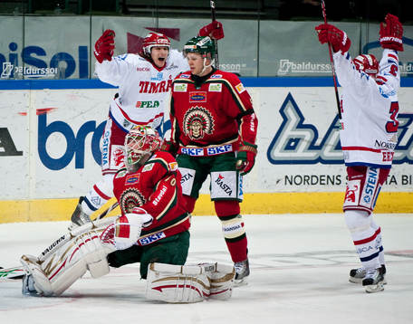 Sebastian Erixon och Kirill Starkov, Timrå (Jubel)