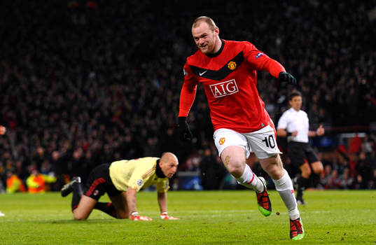 Wayne Rooney, glädje och jubel