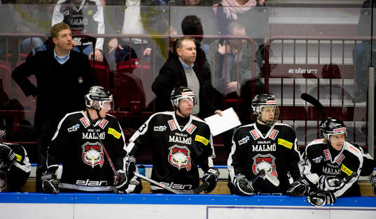 Robert Olsson och Göran Karlström, tränare, Malmö