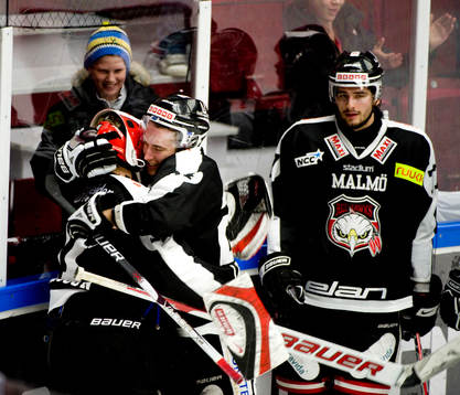 Thomas Larsson och Markus Svensson, Målvakt Malmö, jubel
