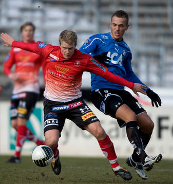 Emir Kujovic, Halmstad, och Joakim Nilsson, Trelleborg