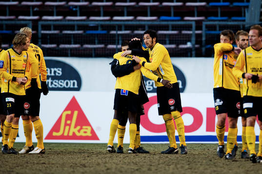 Mostapha El Kabir, Patrick Osiako och Juan Robledo, Mjällby