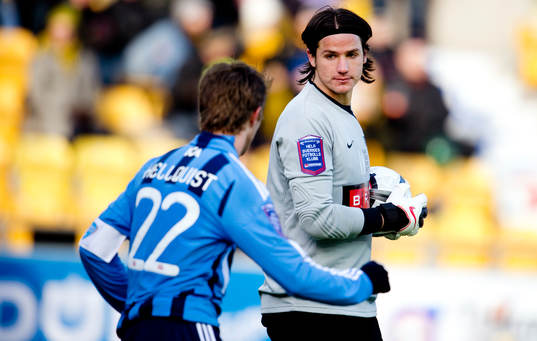 Philip Hellqvist, Djurgården och Damir Mehic, målvakt,