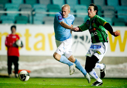 Daniel Larsson, Malmö FF, Hallgrimur Jonasson, GAIS
