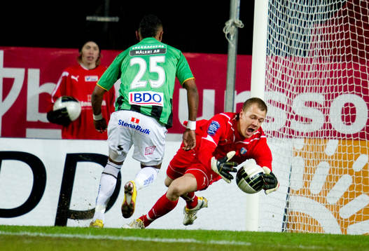 Wanderson da Carmo, GAIS (Straff) Johan Dahlin, målvakt,