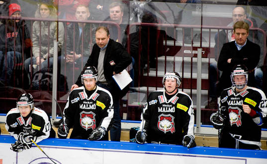 Göran Karlström och Robert Olsson, tränare, Malmö