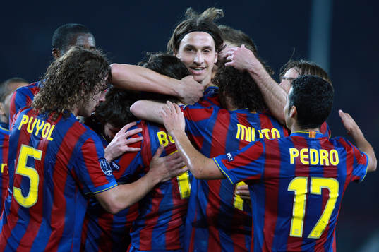 Zlatan Ibrahimovic, Barcelona, glädje, jubel
