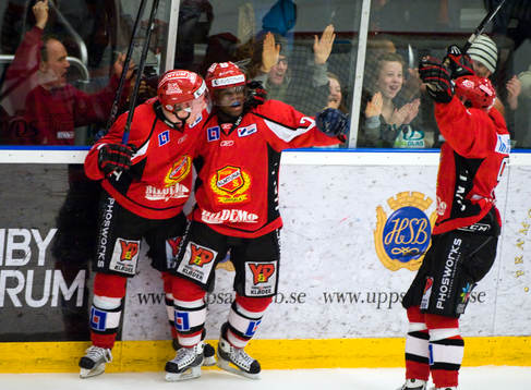 Kim Karlsson och Carl Gustafsson, Almtuna (jubel)