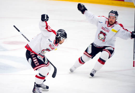 Kim Staal, och Tomas Wallgren, Malmö (Jubel)
