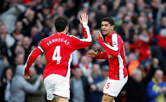 Denilson, Arsenal, glädje, jubel