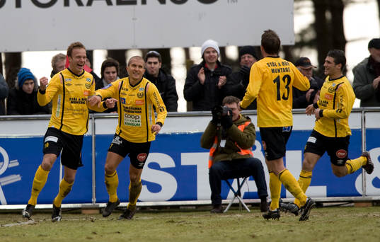 Marcus Ekenberg, Johan Svensson, Mjällby, jubel
