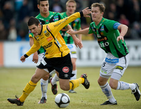 Moestafa El Kabir, Mjällby och Fredrik Lundgren, Gais