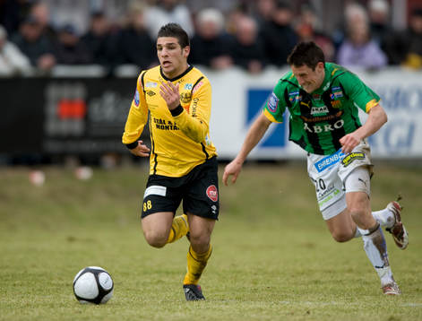 Moestafa El Kabir, Mjällby  och Kenneth Gustafsson, GAIS