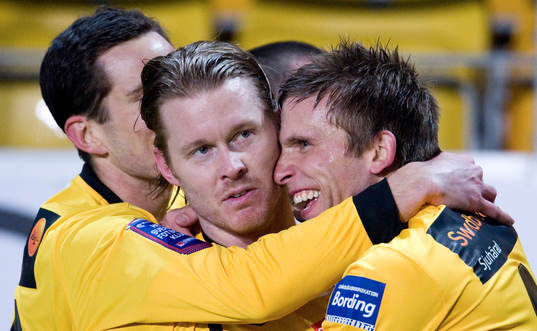 Fredrik Berglund och Anders Svensson, Elfsborg (Jubel)