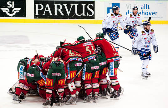 Frölunda jubel, Linköping depp