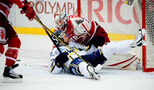 Per Ledin, HV71 och Anders Lindbäck, Målvakt Timrå