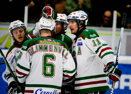 Mattias Sjögren och Tommy Enström, Rögle, jubel