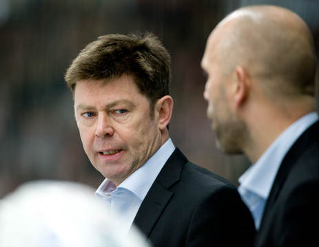Gunnar Persson och Tommy Sjödin, tränare, Rögle