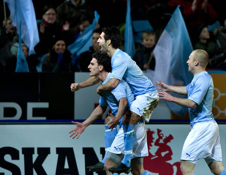 Agon Mehmeti, Jimmy Durmaz och Daniel Larsson, Malmö