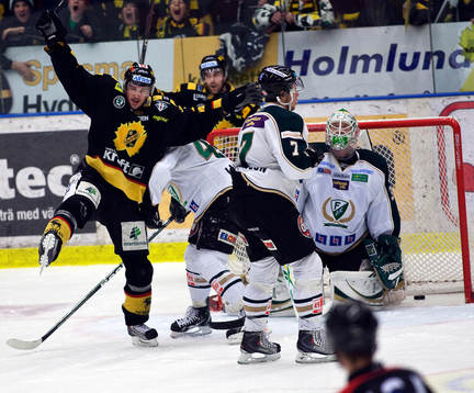 Jimmie Ericsson, Skellefteå kvitterar till 2-2, glädje,