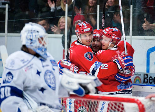 Linus Videll och Jonas Almtorp, Södertälje jubel