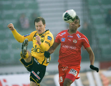 Två målskyttar, Daniel Mobaeck, Elfsborg och Ricardo
