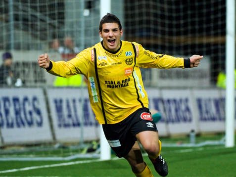 Mostapha El Kabir, Mjällby, jubel