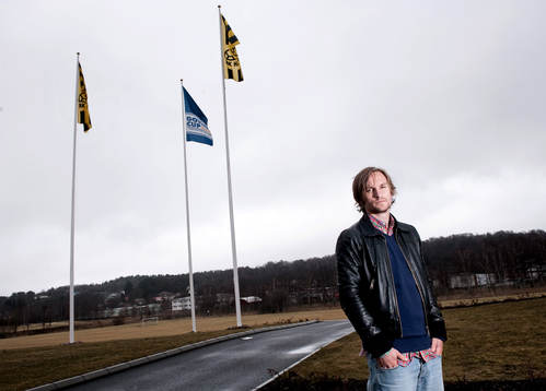 Jonas Bjurström. Flagga