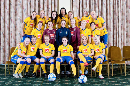 Fotboll, Dam, Sverige, lagbild