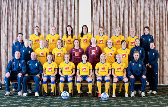 Fotboll, Dam, Sverige, lagbild