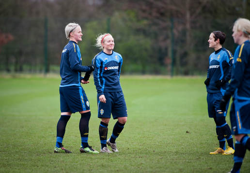 Nilla Fischer och Petra Larsson
