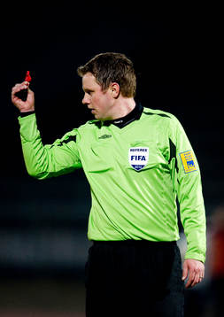 Markus Strömbergsson, domare, visselpipa, pipa