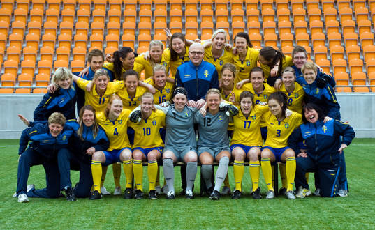 Fotboll, F19/91, Lagbild, Sverige
