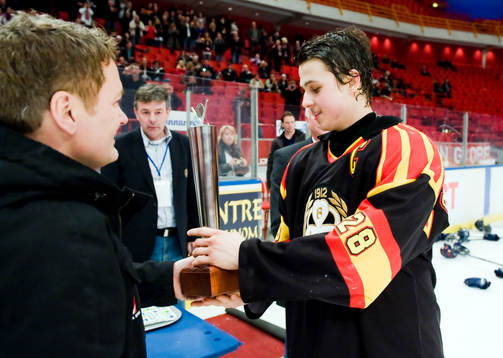 Alexander Sågström, Brynäs tar emot JSM pokalen