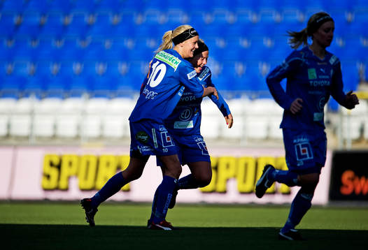 Josefine Öqvist och Tilda Heimersson, Linköping, jubel