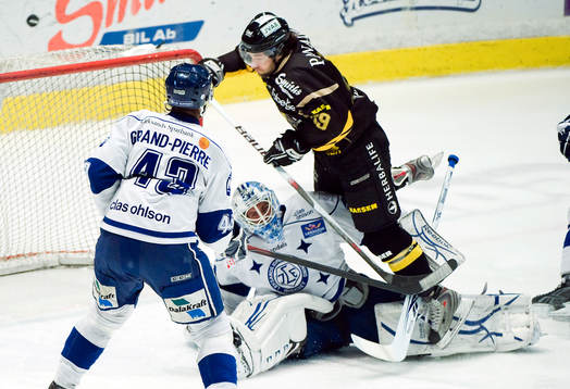 Joacim Eriksson, målvakt, Leksand och Henrik Eriksson, AIK